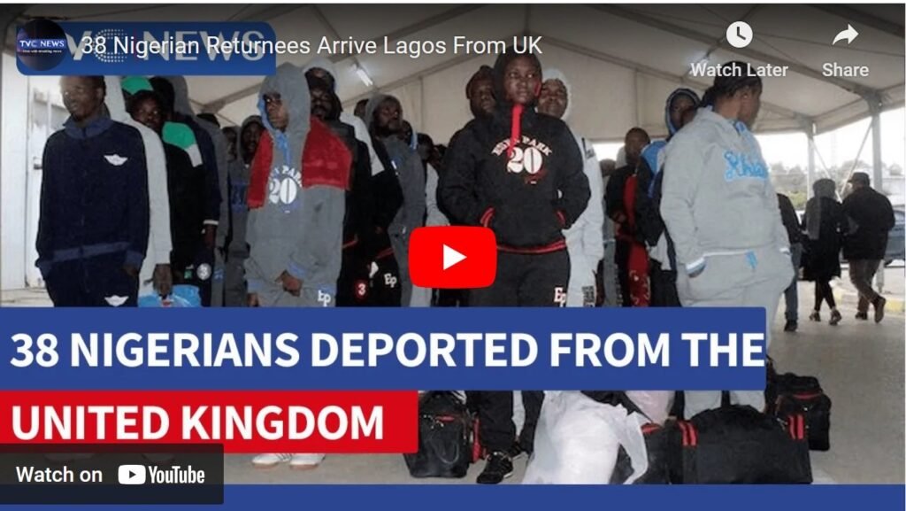 38 Nigerian Returnees Arrive Lagos From UK. 38 Nigerian Returnees Arrive Lagos From UK.