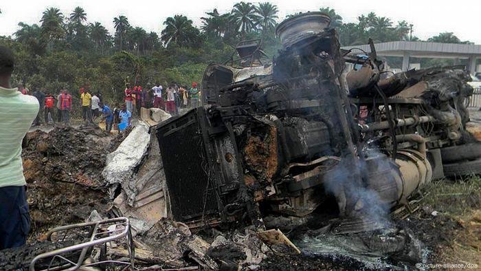 Tanker explodes in Cross River, kills one, destroys shops, vehicles Tanker explodes in Cross River, kills one, destroys shops, vehicles
