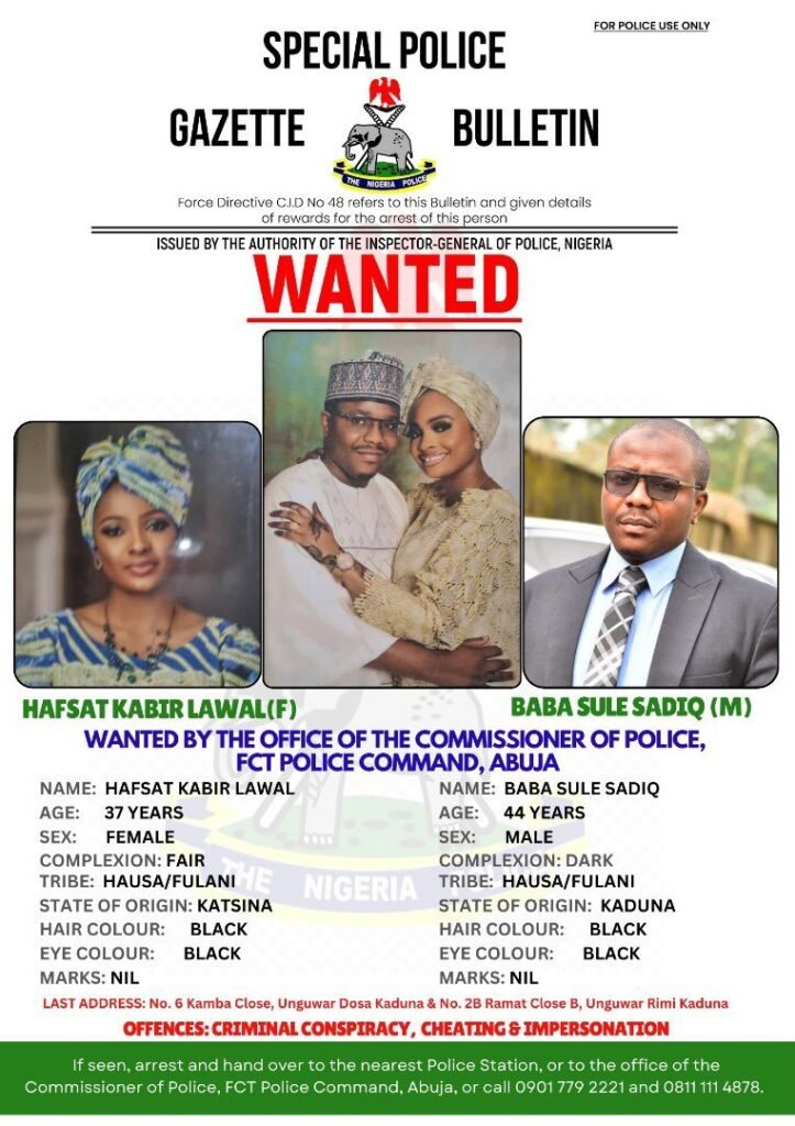 Police declare couple wanted for criminal conspiracy, fraud