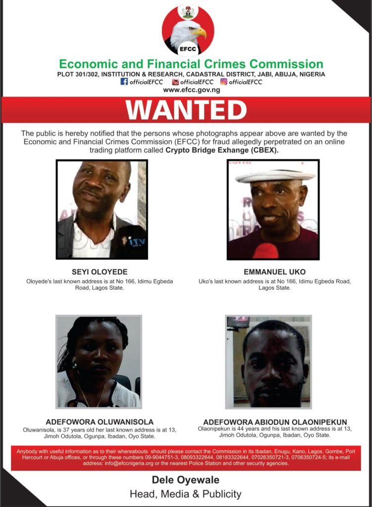 Wanted CBEX promoter turns himself in to EFCC Wanted CBEX promoter turns himself in to EFCC