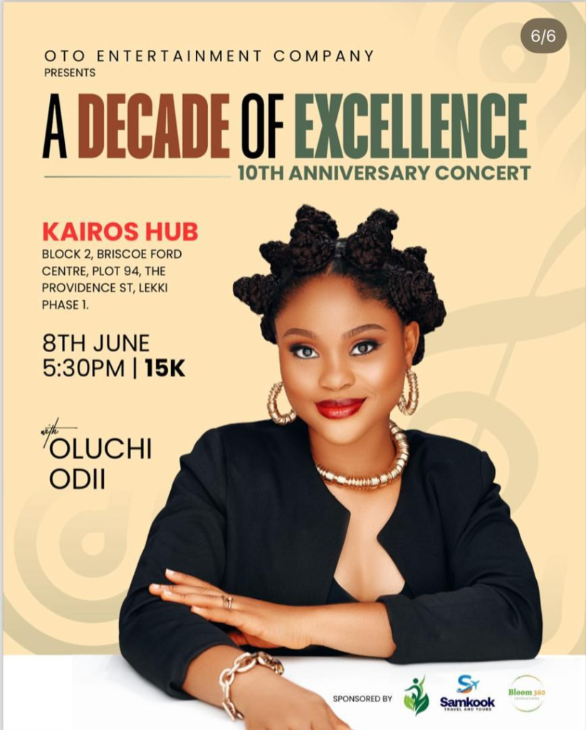 Oluchi Odii’s 10th Anniversary Concert Wows Fans with Unforgettable Performances