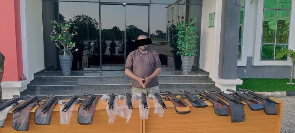 Army nabs notorious gunrunner, recovers 15 automatic rifles in Rivers