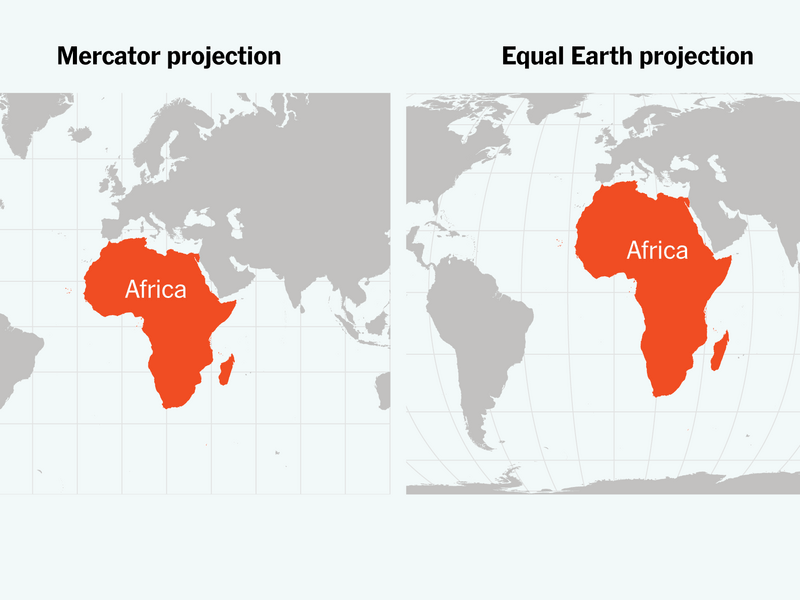 True Size of Africa: Why It Looks Smaller on World Maps True size of Africa compared with other countries and continents on a world map