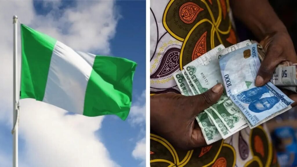 Nigeria’s economic outlook ahead of the 2027 presidential election, featuring the Nigerian flag and Abuja skyline.